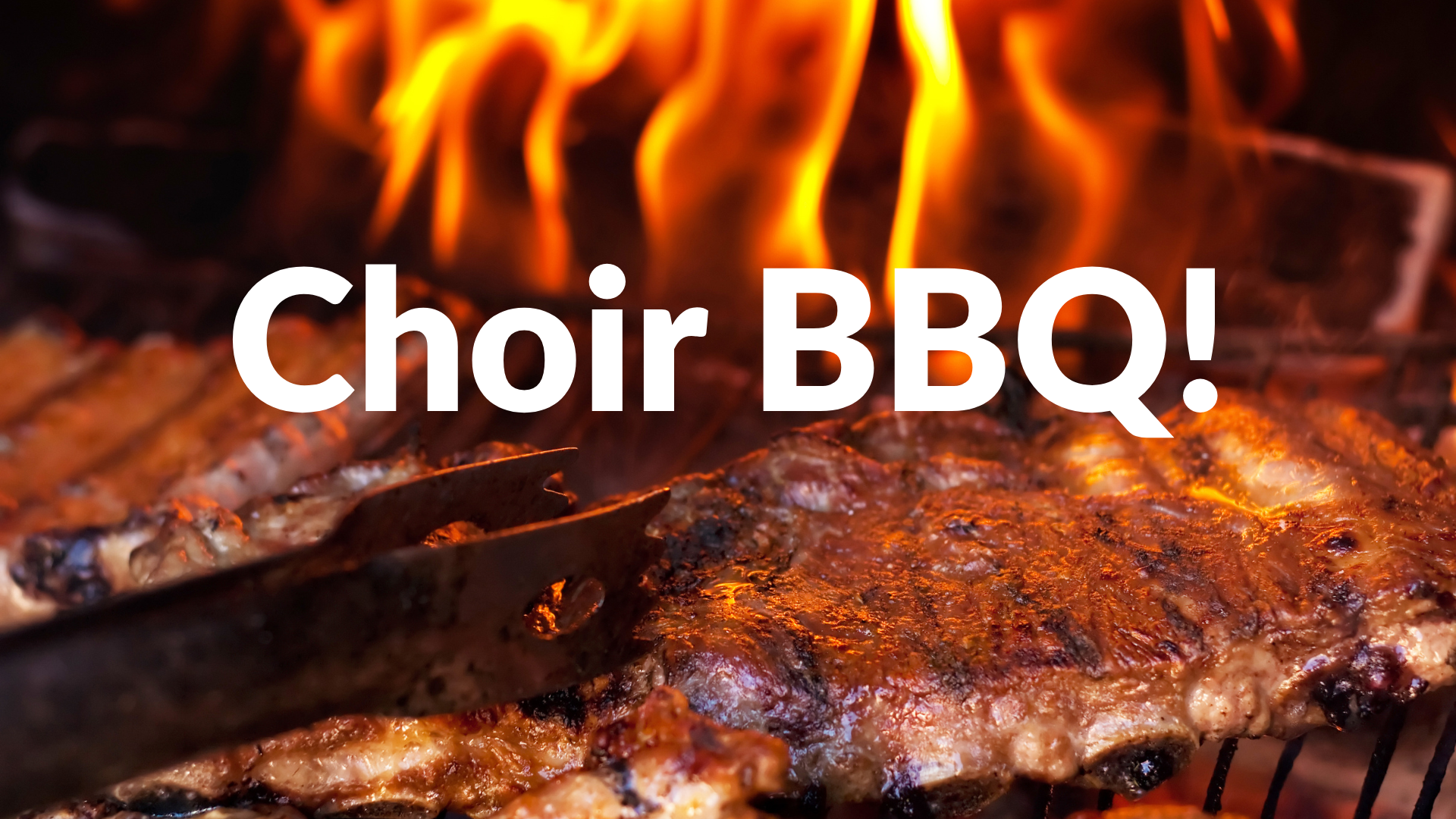 A choir bbq is postponed until sept 22 due to rain