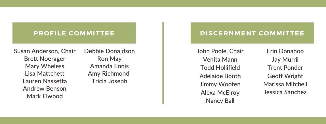 A picture of a profile committee and a discrepancy committee