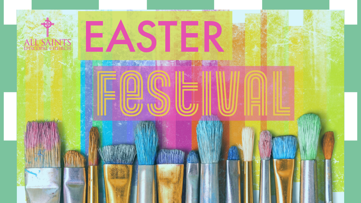 A poster for the easter festival on saturday march 30.