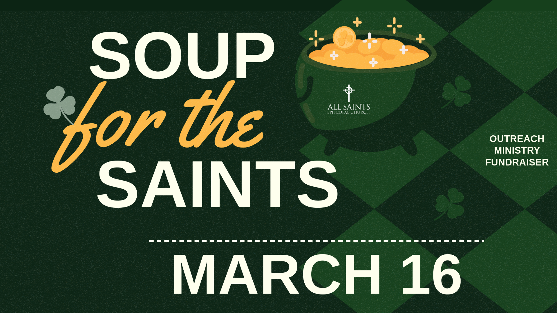 A purple background with a bowl of soup and the words `` get involved during lent ''.