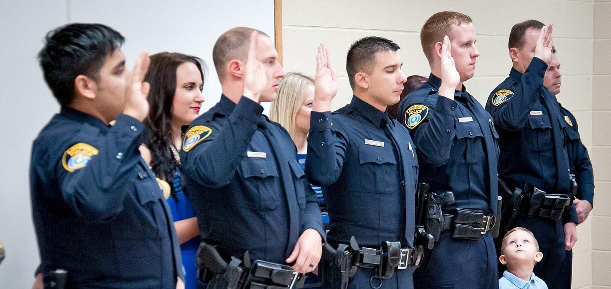 photo of police cadet graduation