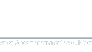 SIMA Snow & Ice Management Association logo in bold white text on black background