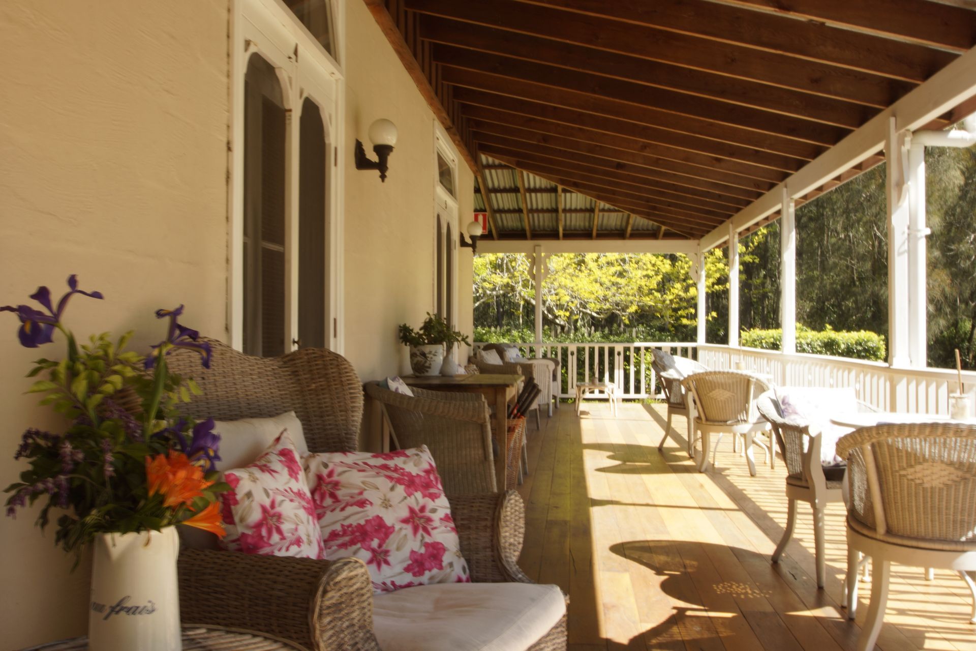 Sweeping verandah