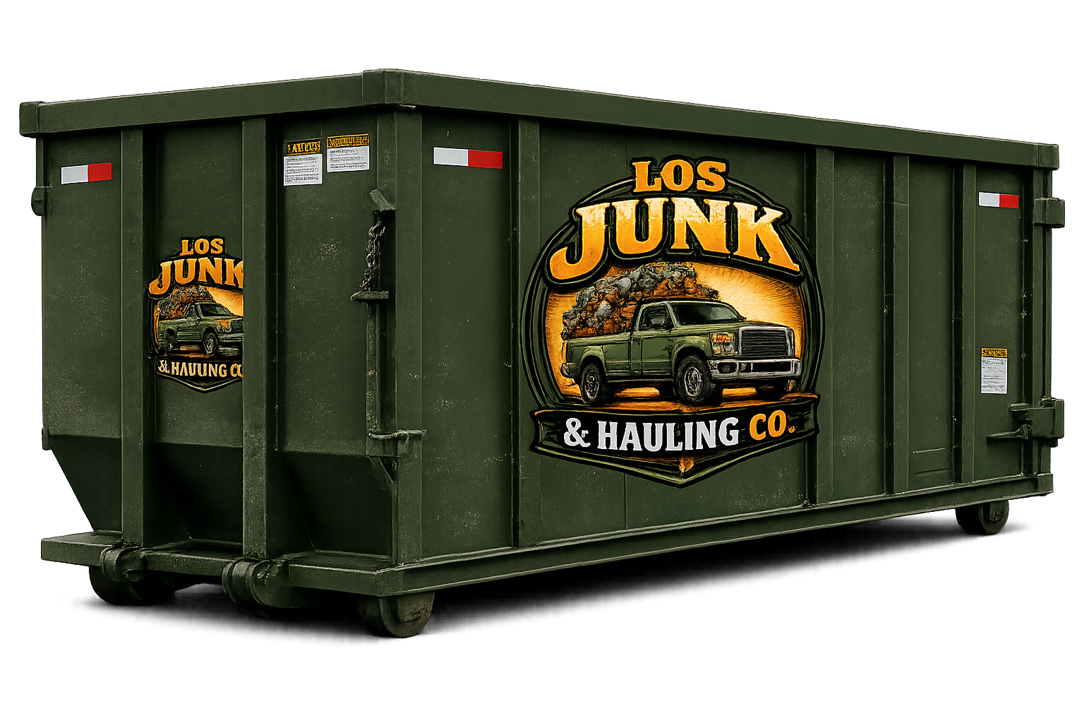 LOS Junk & Hauling Co. dumpster