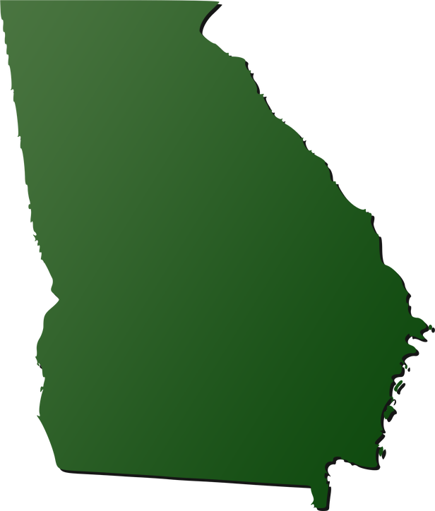 Georgia USA map