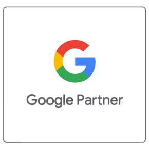 Google Partner logo with multicolor Google “G” above gray text on white background