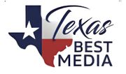 Texas Best Media logo with a stylized Texas flag and the words “Texas Best Media”