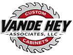 A circular saw blade logo with the red and white text