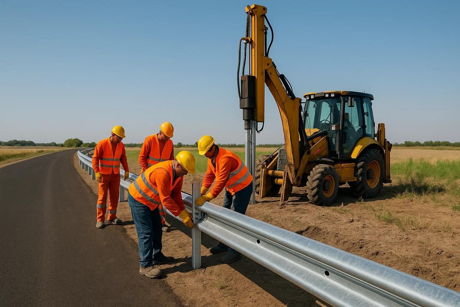 This project supported a roadway widening effort that required new guardrail installation along extended sections of highway. ABC Roadworks installed impact-tested guardrail systems designed to redirect vehicles and reduce roadside hazards.