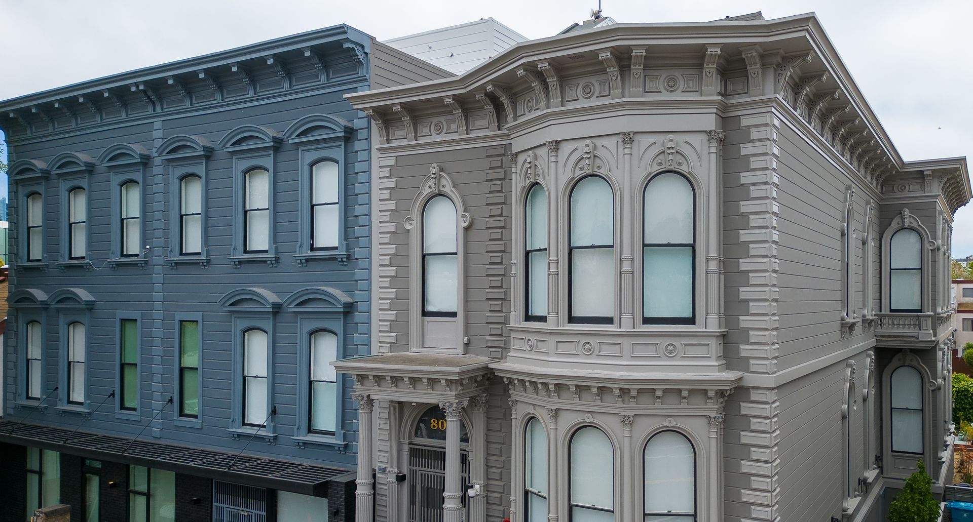 Englander Residences - Building Exterior Blue and Beige