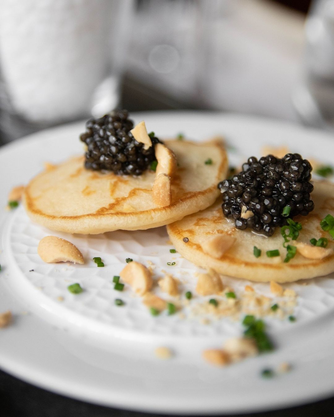 Caviar blinis Caviar House Seafood Bar Genève