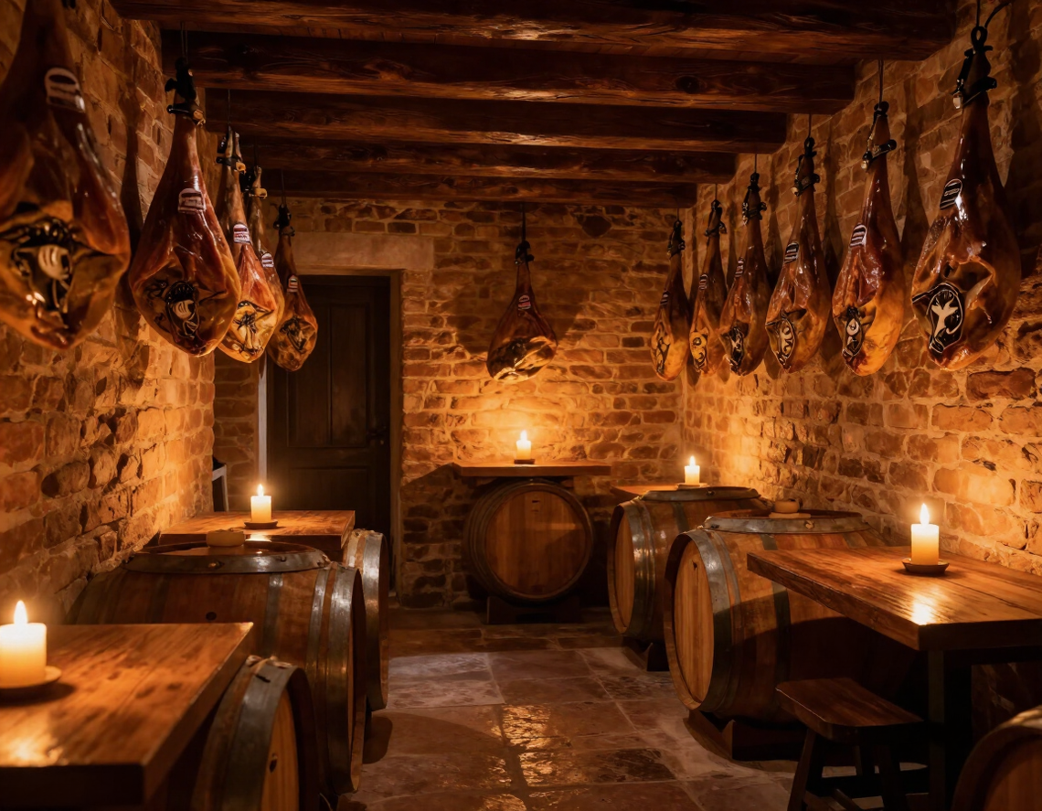 Warm candlelit interior of Trattoria Bella Vita