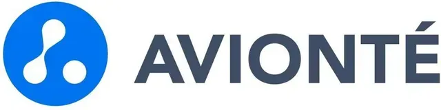 The Avionté logo featuring a blue circle with three interconnected white circles next to the dark blue word 