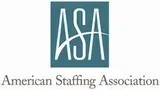 The American Staffing Association logo, featuring the letters
