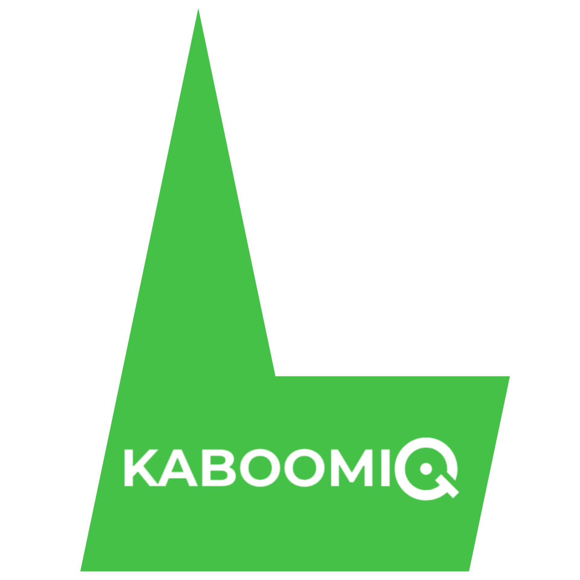 A green, L-shaped geometric icon with the white text