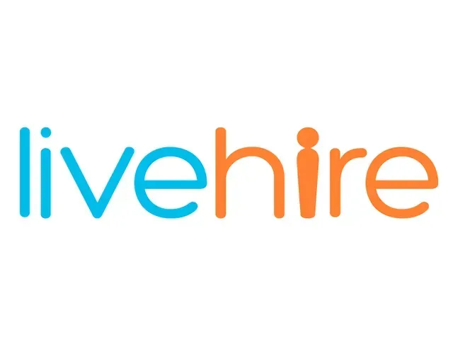 The LiveHire logo: 