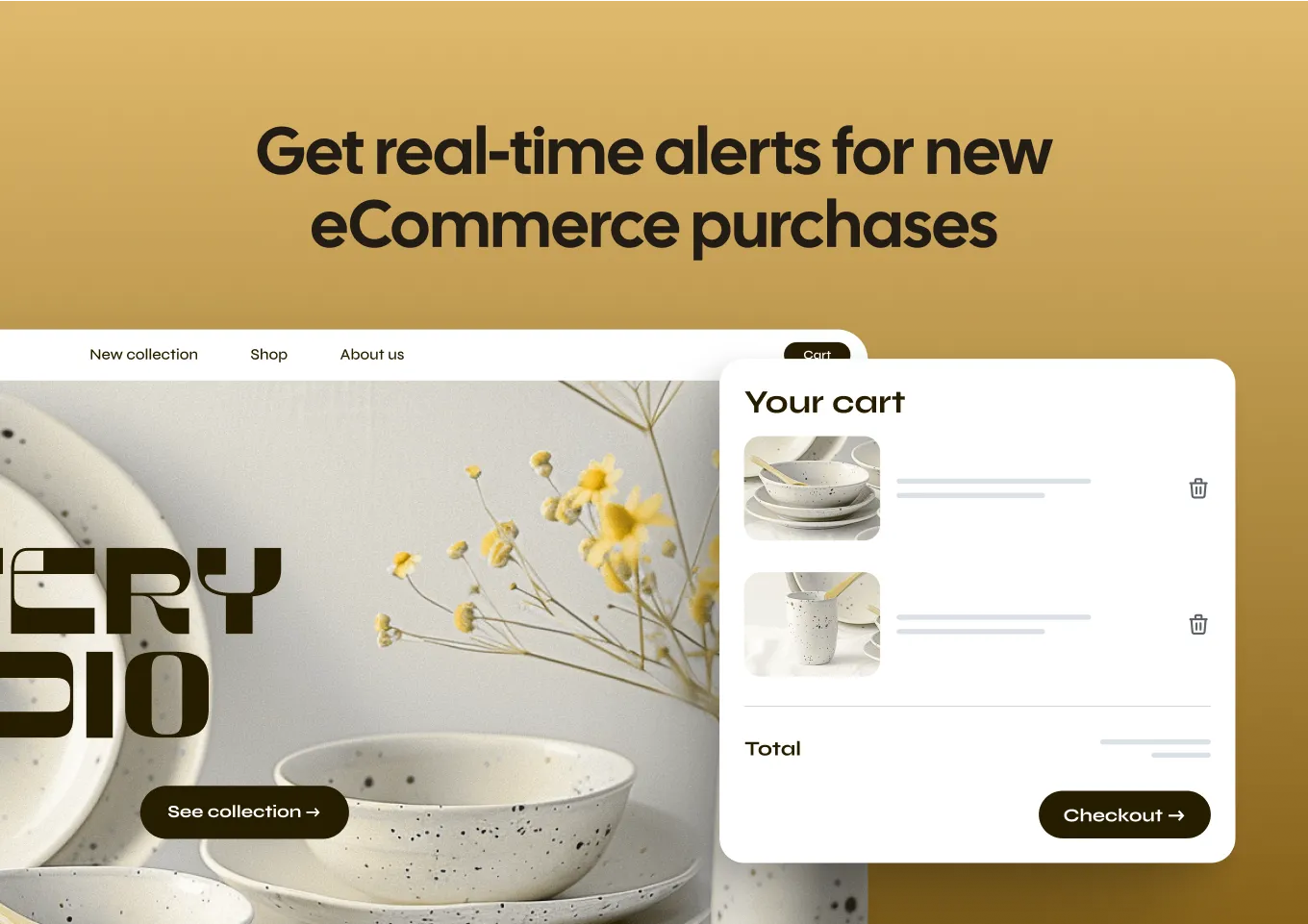 A webpage mockup featuring a 