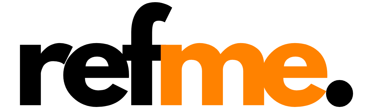 The logo for RefME, featuring the word