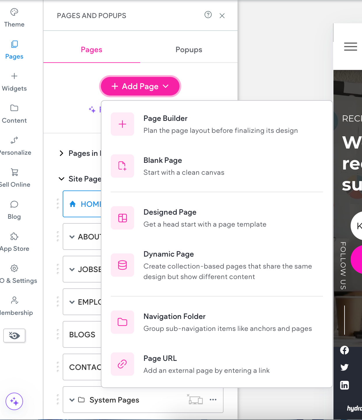 Website Mock-up