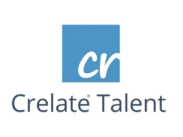 The Crelate Talent logo features a blue square containing white lowercase