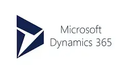 The dark blue Microsoft Dynamics 365 logo on a white background.