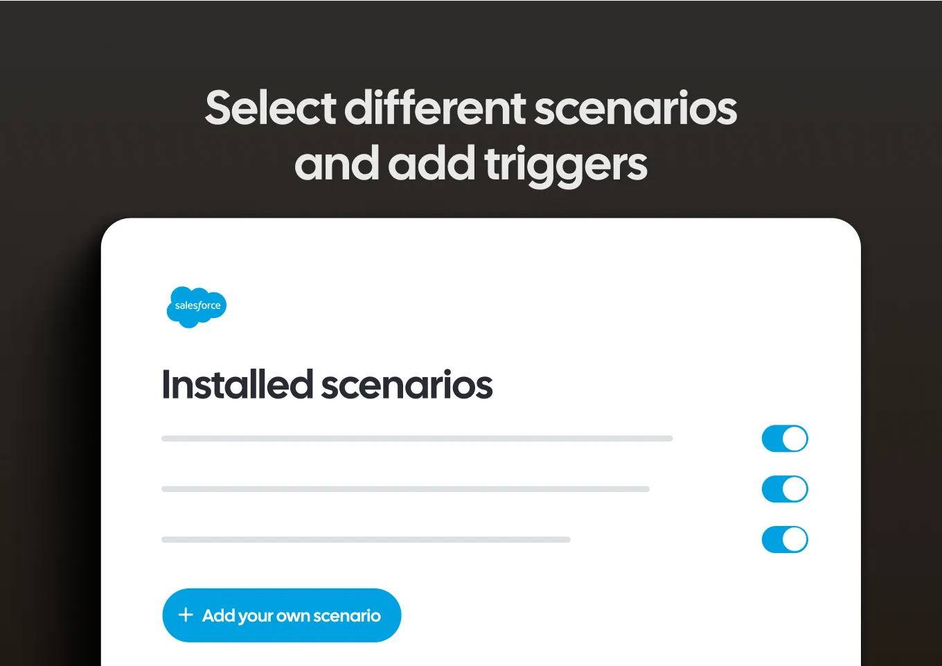 A Salesforce interface labeled 