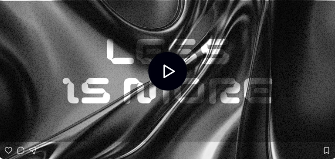 Black and white abstract background with glossy, flowing shapes and the text 