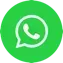 The WhatsApp app icon, featuring a white telephone handset inside a white speech bubble on a circular green background.