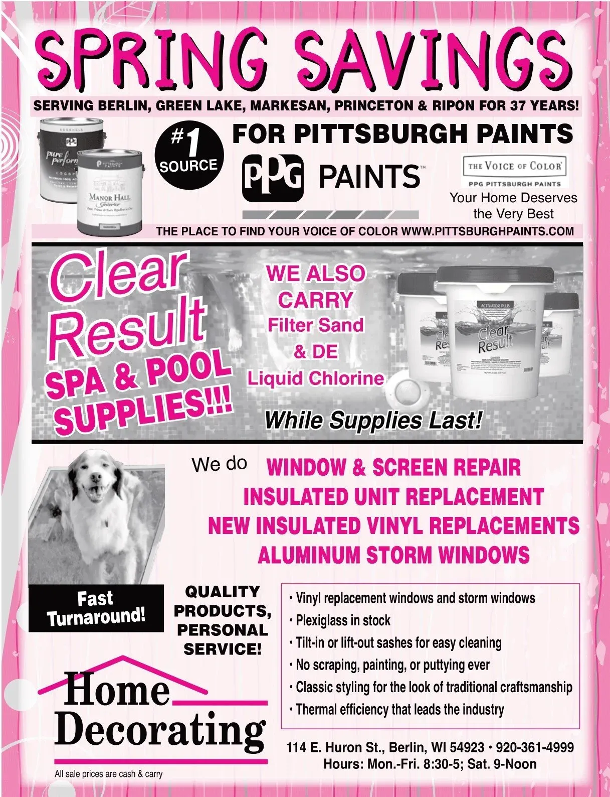 Spring Savings | Berlin, WI | Home Decorating Spring Savings | Berlin, WI | Home Decorating