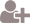 Person icon with a plus sign, indicating add contact