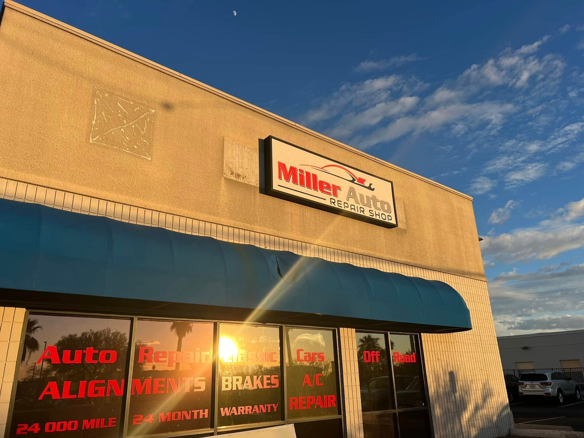 Auto repair shop exterior | Miller Auto Repair Shop
