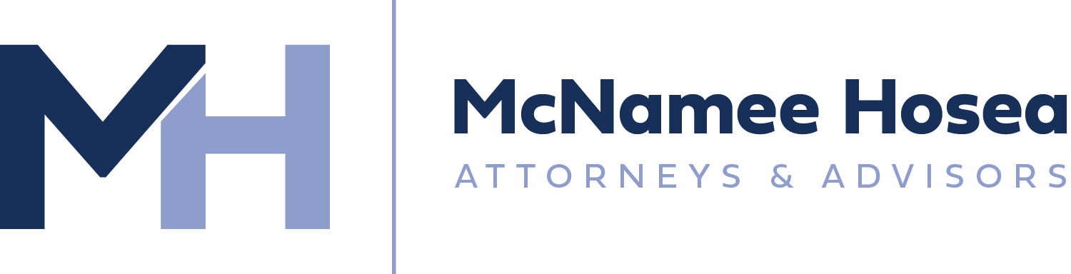McNamee Hosea Attorneys & Advisors logo in blue and gray