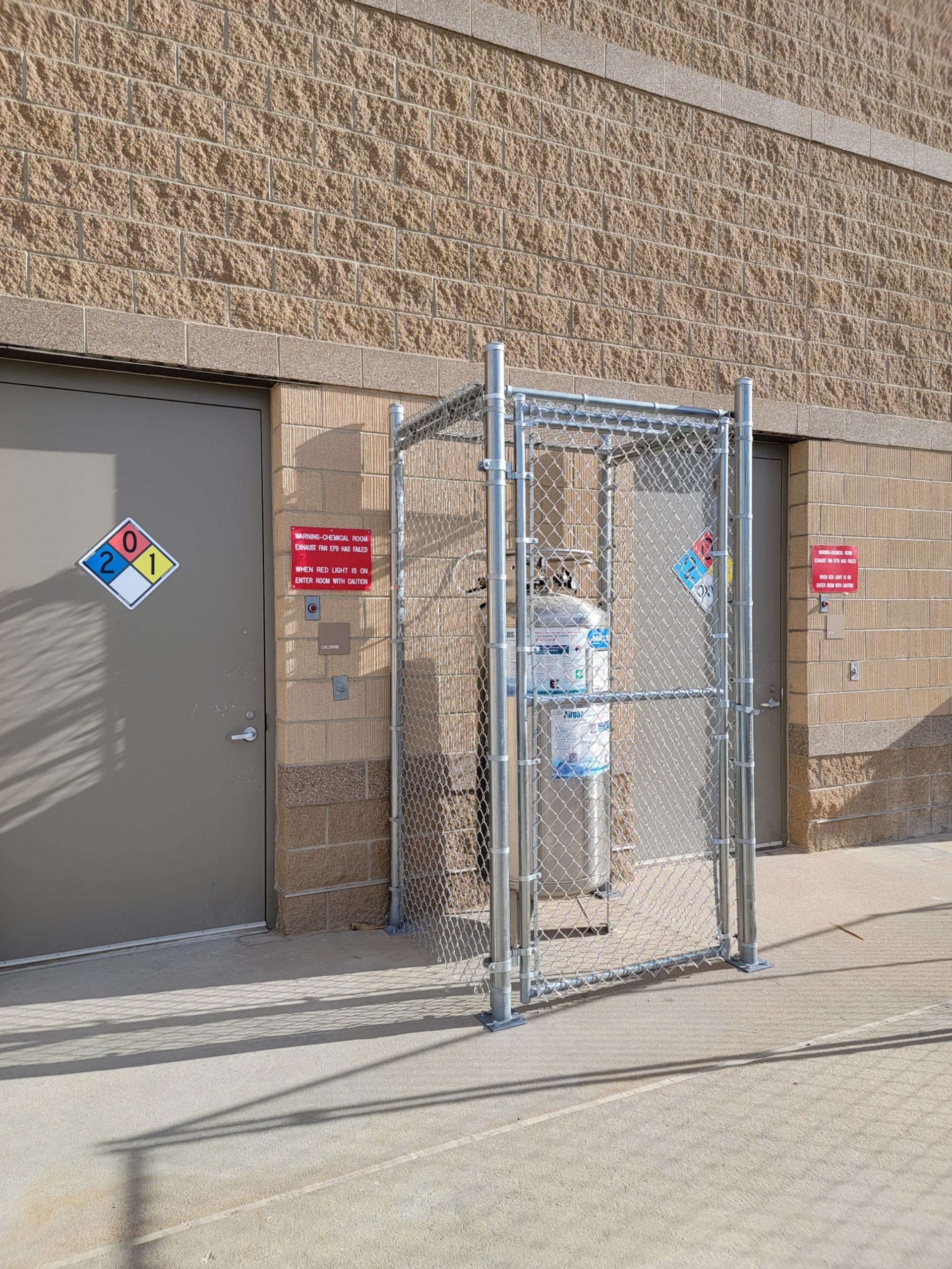 A chain link fence buit by Greater Western Fence