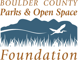A logo for the boulder county parks and open space foundation
