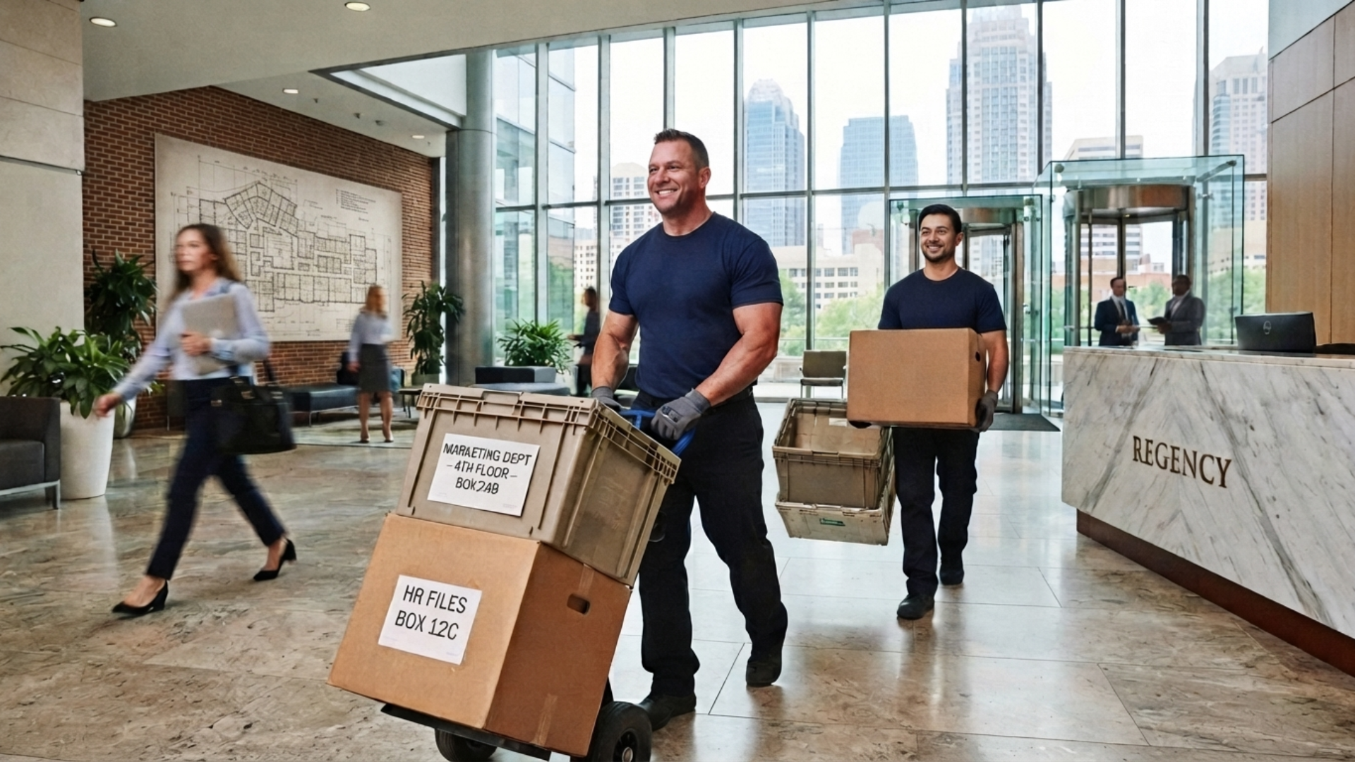 corporate relocation services for Charlotte NC office move