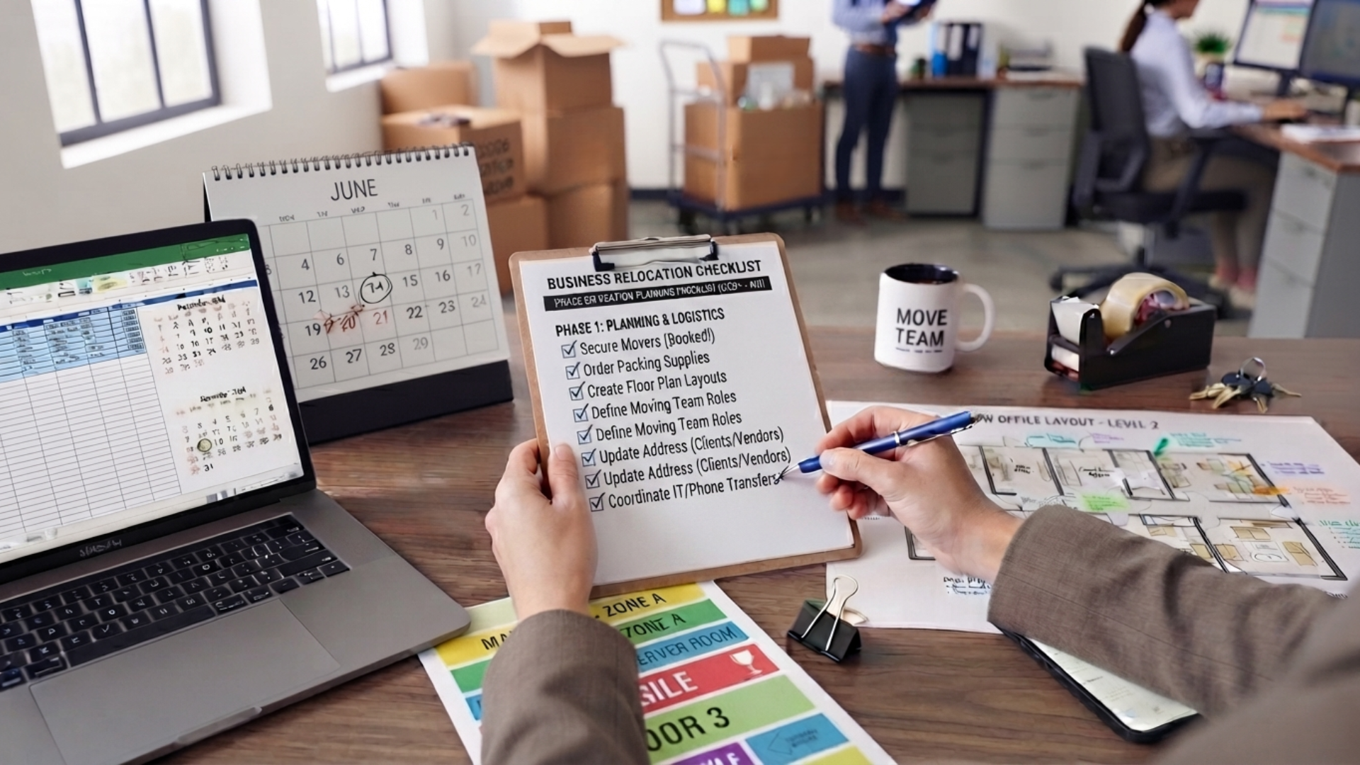 office relocation planning checklist for year-end move