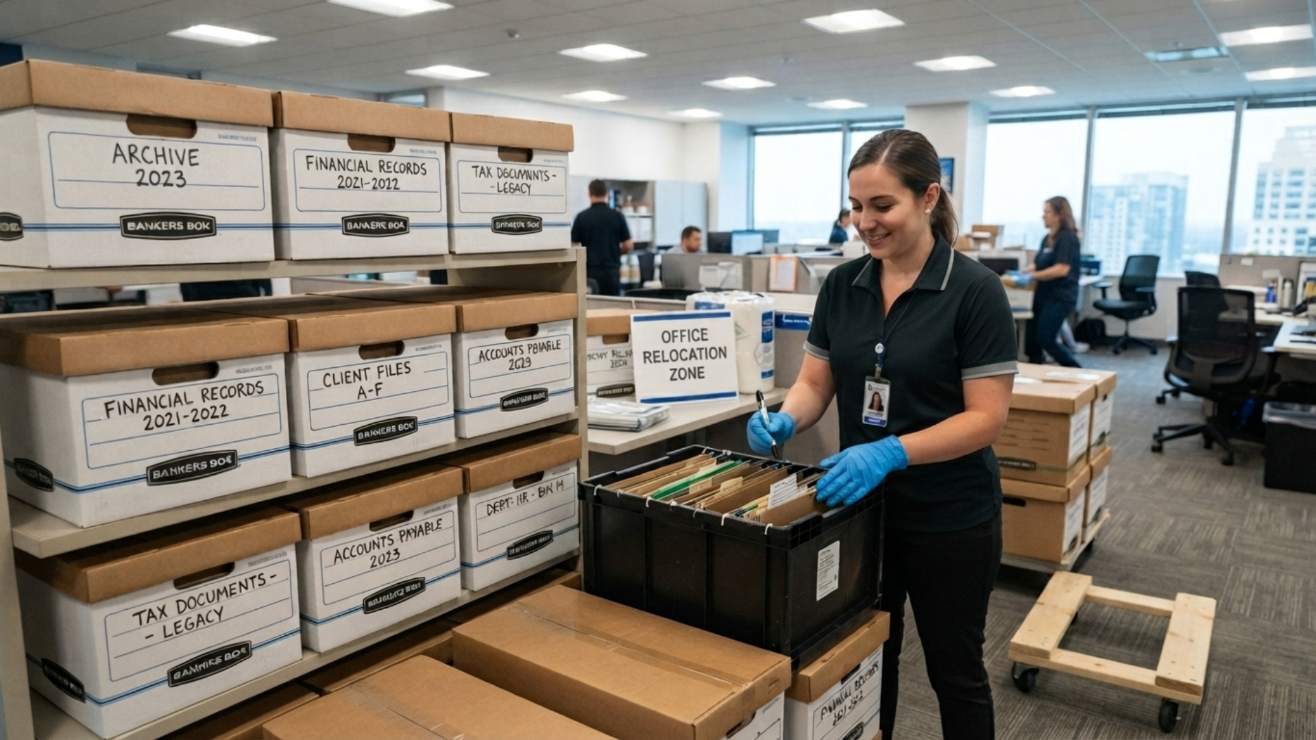 archive and records relocation for business office move