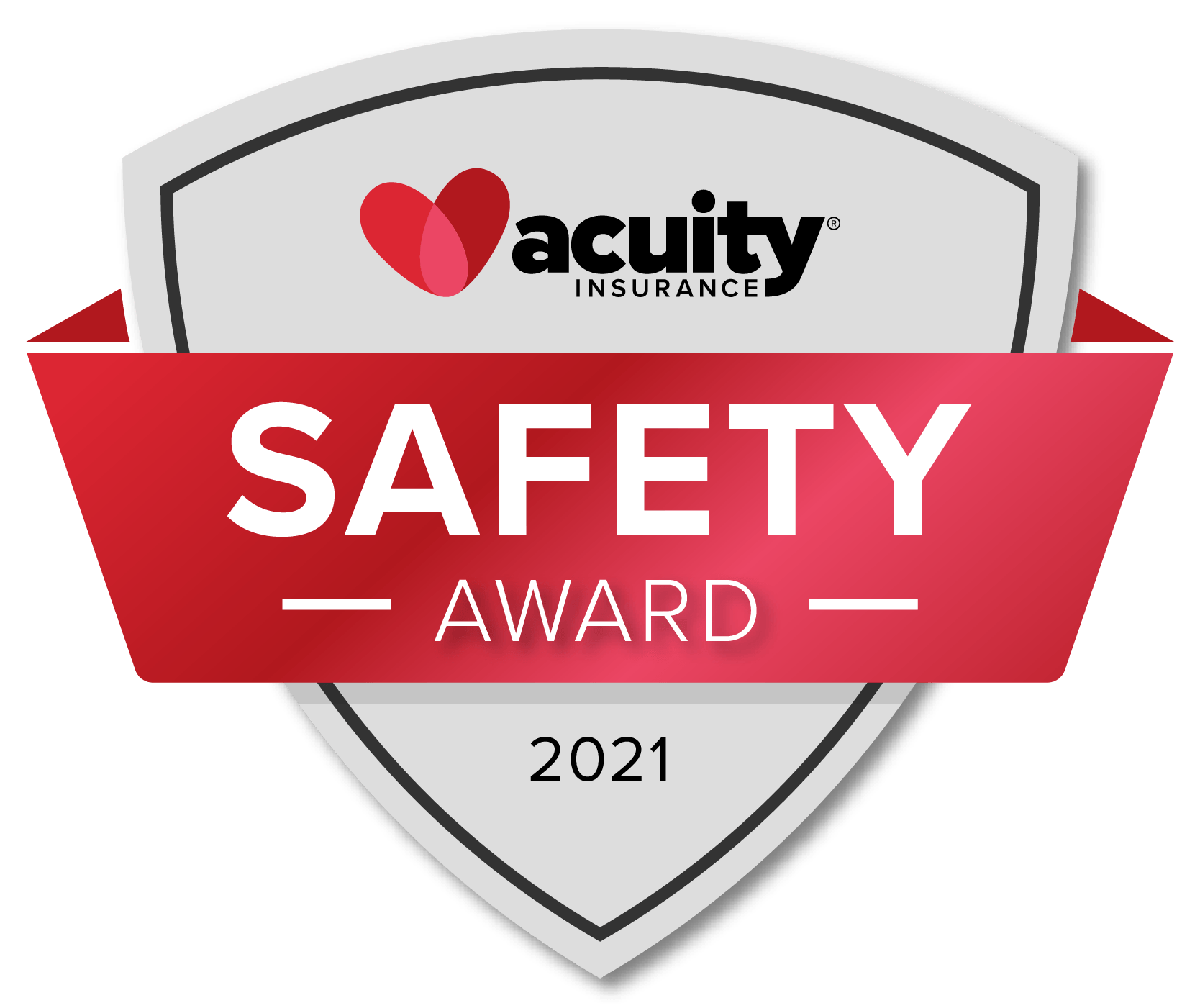 The 2021 Acuity Insurance Safety Award Logo.