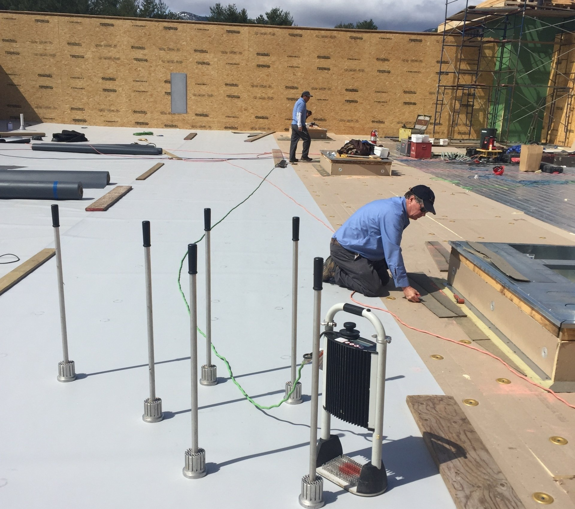 TPO roofing system that was ruined by moisture