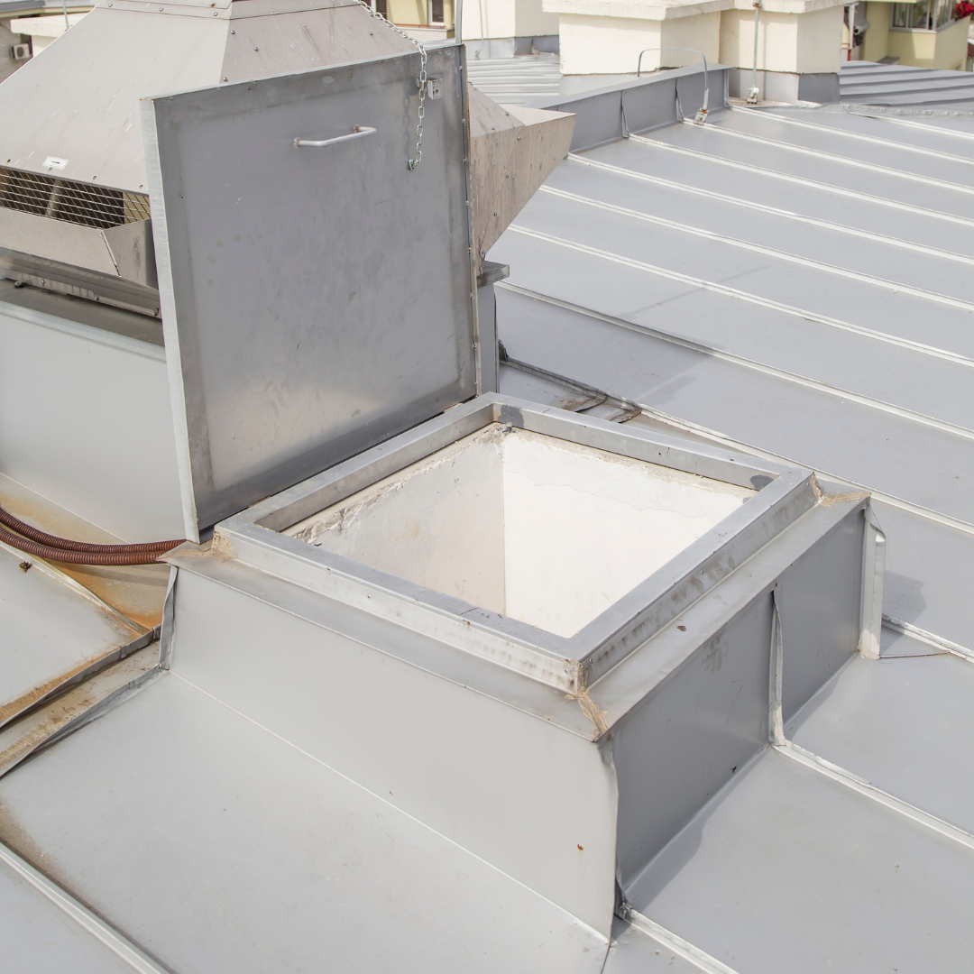 Roof hatch on a commercial building