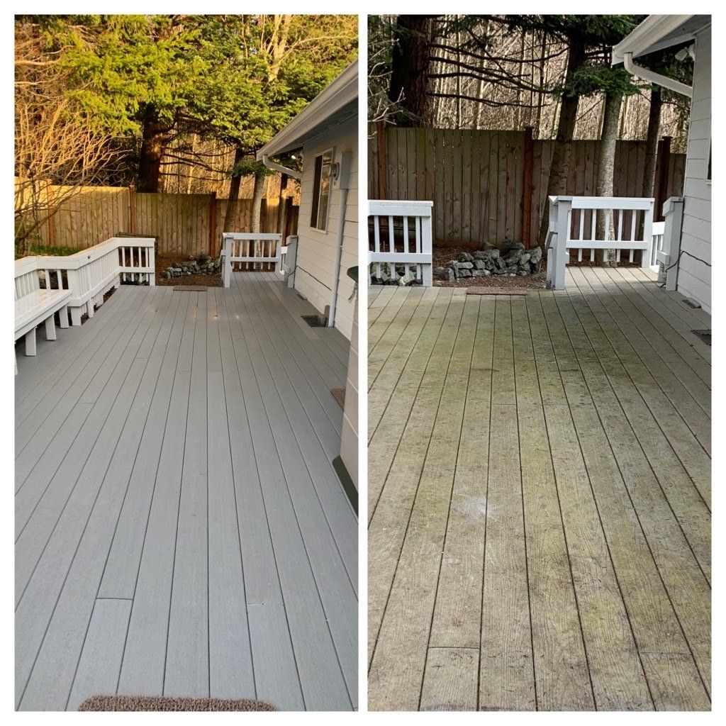 Deck cleaning service