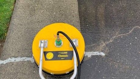 Pressure Washing Concrete Driveway