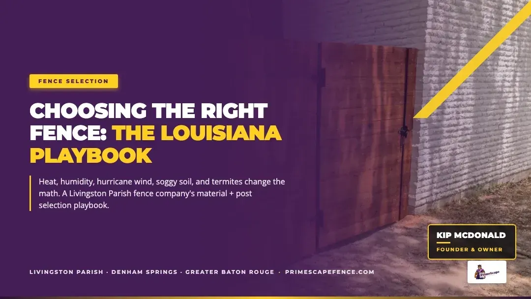 Purple and gold Louisiana football playbook cover with title text and a small logo in the bottom right