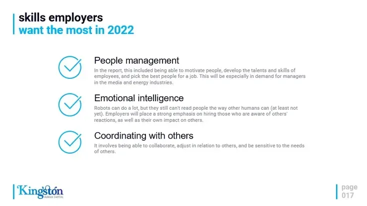 Skills employers i want the most in 2022 people management emotional intelligence coordinating with others
