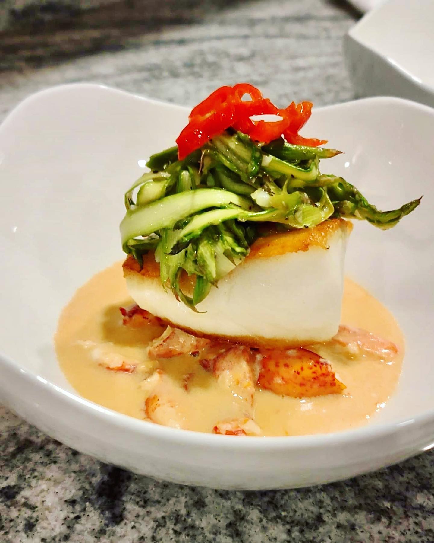 Seared Striped Sea Bass