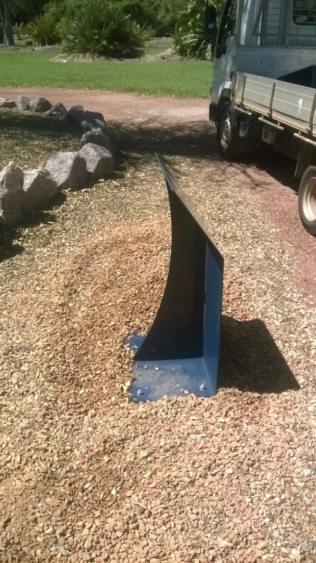 A Metal Structure is Sitting in Front of a Building — AKS Welding & Fabrication in Winnellie, NT