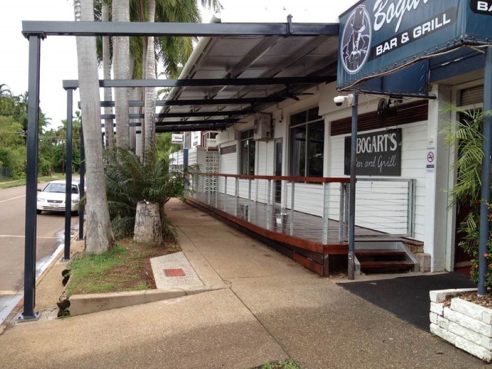 A Black Cube is Sitting on Top of a Pile of Gravel — AKS Welding & Fabrication in Winnellie, NT