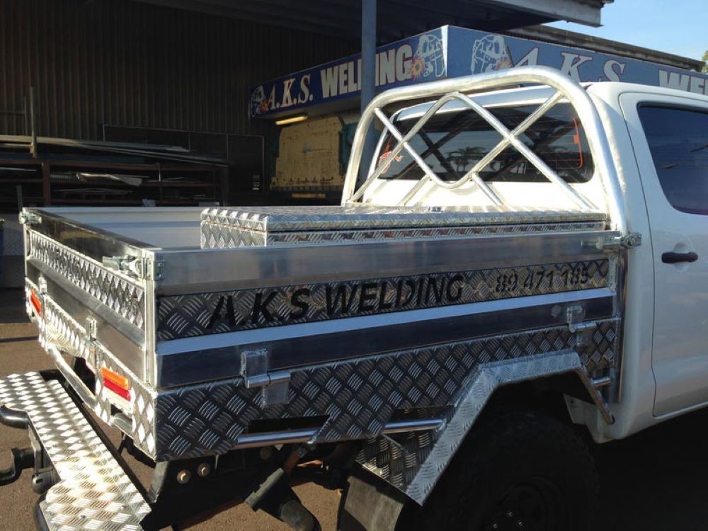A Utility Vehicle in Front of a Welding Company— AKS Welding & Fabrication in Winnellie, NT