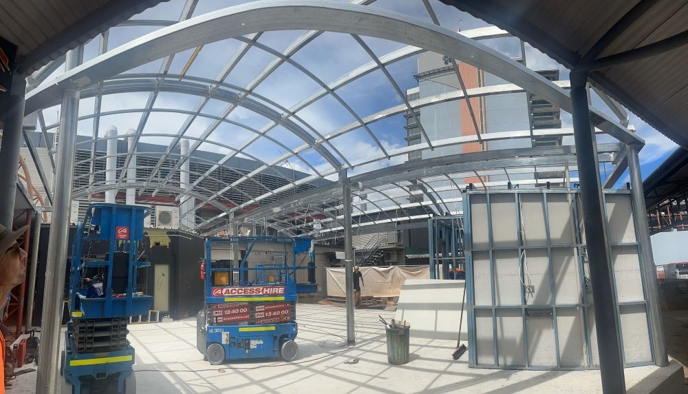 Structural Steelwork on Commercial Property — AKS Welding & Fabrication in Winnellie, NT