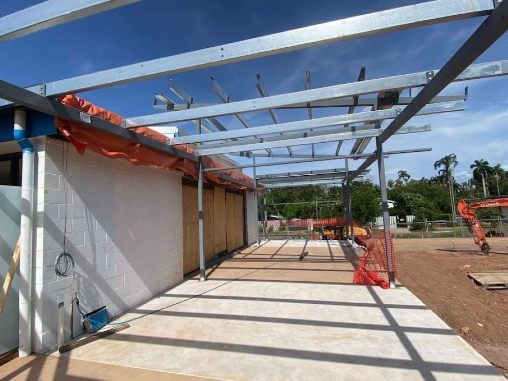 Structural Steel Fabrication on a Commercial Property — AKS Welding & Fabrication in Winnellie, NT